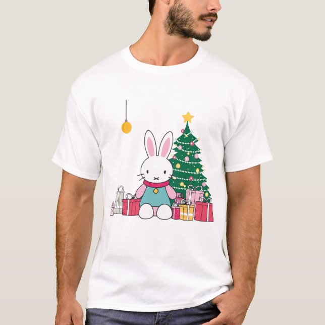 T-shirt Miffy on Christmas Morning  (Devant)