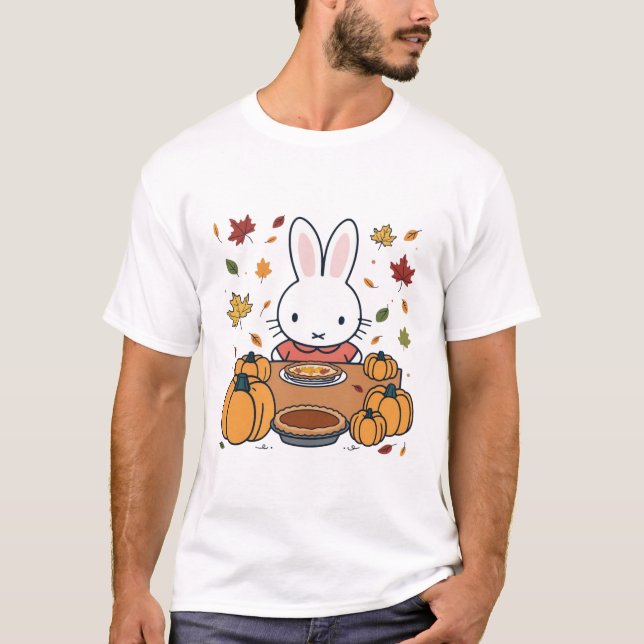 T-shirt Miffy on Thanksgiving  (Devant)