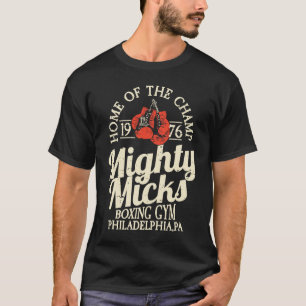 T-shirt Mighty Mick's Boxing Gants Vintages Retro
