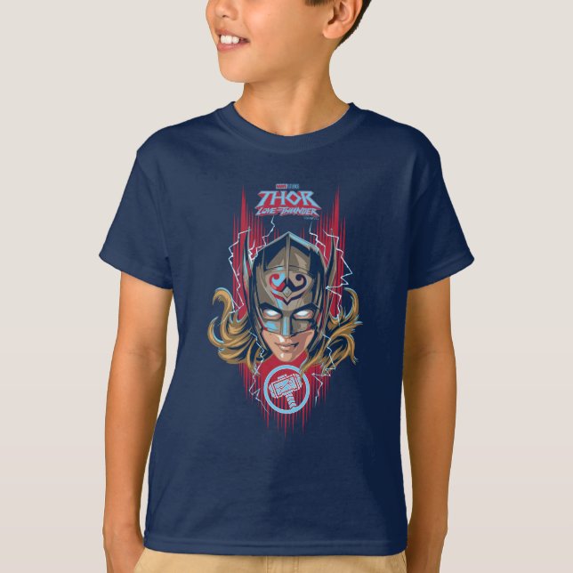 T-shirt Mighty Thor Helmet Graphic (Devant)
