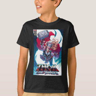 T-shirt Mighty Thor Mjölnir Hommage de couverture comique