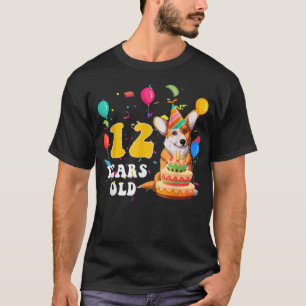 T-shirt Mignon 12 ans Corgi Amoureux des chiens 12e annive