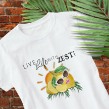 T-shirt mignon au zeste de citron