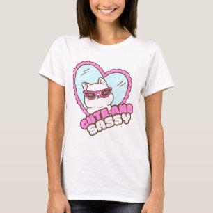 T-shirt Mignon avec une touche de sass Chat mignon et dr