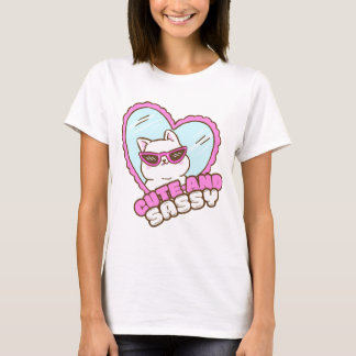 T-shirt Mignon avec une touche de sass | Chat mignon et dr