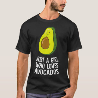 T-shirt Mignon Avocado Juste Une Fille Qui Aime Les Avocad