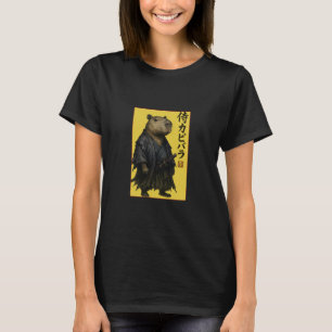 T-shirt Mignon Capybara d'attente Esthétique Japonaise Kaw