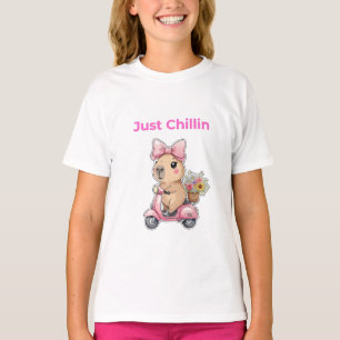 T-Shirt Mignon Capybara Esthétique au Repos