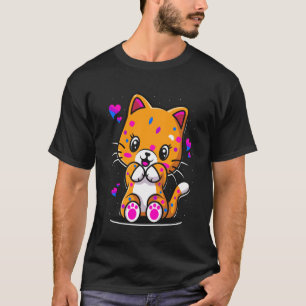 T-shirt Mignon Chat Chaton Bi Bisexuel Mois de la fierté L