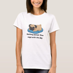 T-shirt Mignon Chien Endormi Design pour Amoureux des Anim