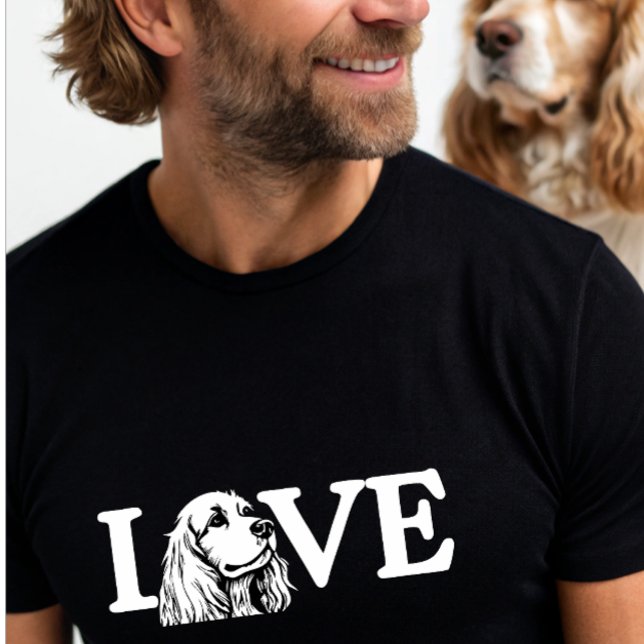 T-shirt mignon Cocker Amour Chien espagnol (Créateur téléchargé)