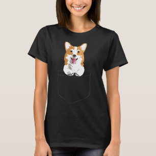 T-shirt Mignon Corgi Dans Votre Pocket Fun Chiot