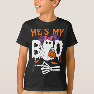 T-shirt Mignon couple fantôme halloween drôle boo