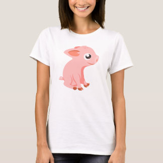 T-shirt mignon d'animaux de ferme de porcelet