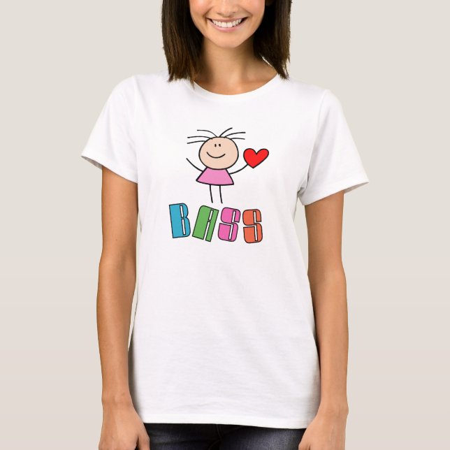 T-shirt mignon de bassiste (Devant)