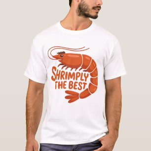 T-shirt mignon de crevettes tout simplement le mei