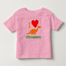 T-shirt mignon de dinosaures d'amour d'I