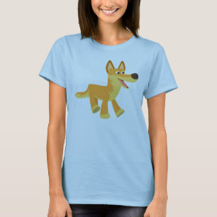 T-shirt mignon de femmes de dingo de bande