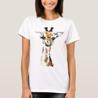 T-shirt mignon de girafe