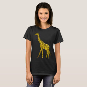 T-shirt mignon de girafe pour son cadeau