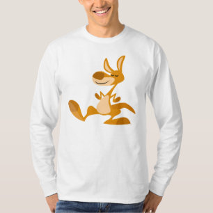 T-shirt mignon de kangourou de danse de bande