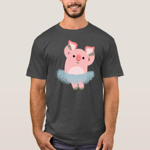 T-shirt mignon de porc de ballerine de bande
