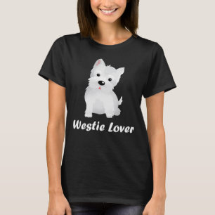 T-shirt mignon de propriétaire de chien d'amant d
