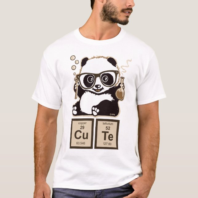 T-shirt Mignon découvert par panda de chimie (Devant)
