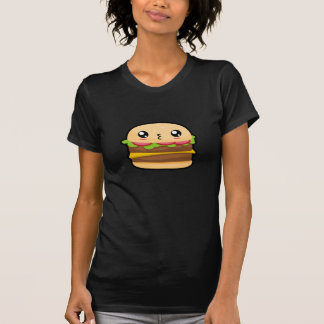 T-shirt mignon d'hamburger de Kawaii