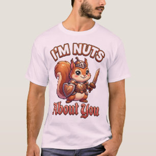 T-shirt Mignon Écureuil Chevalier de la Saint-Valentin – J