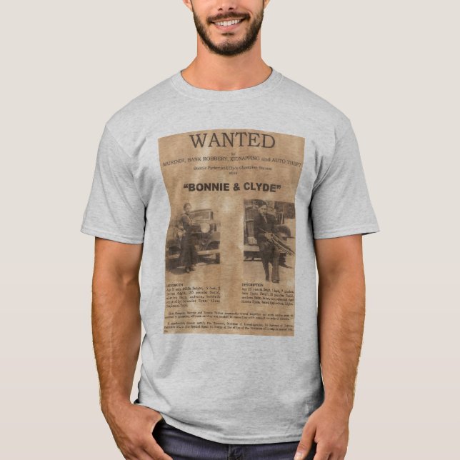 T-shirt mignon et de Clyde (Devant)