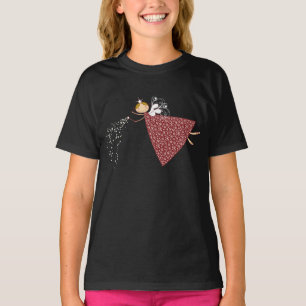 T-shirt mignon féerique de Noël lunatique de