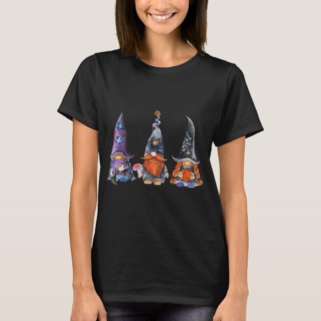 T-shirt mignon Gnomes d'Halloween (Devant)