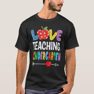 T-shirt Mignon J'adore Enseigner En Maternelle Meilleur En