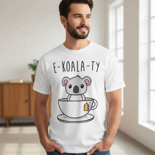 T-shirt Mignon Koala LGBTQ Arc-en-ciel Fierté Égalité