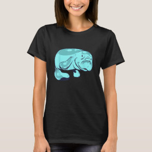 T-shirt Mignon Lamantin  Animal Aquatique Animal Marin Lam