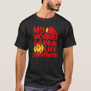 T-shirt Mignon Ma Maman Est Un Super-Héros De La Vie Réell