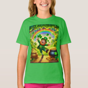 T-shirt Mignon, magique Leprechaun Saint-Patrick