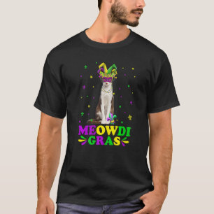 T-shirt Mignon Masque de Carnaval de Chat Oriental Meowdi
