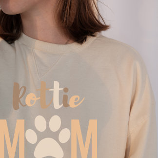 T-shirt Mignon minimaliste Rottie Rottweiler Chien Maman