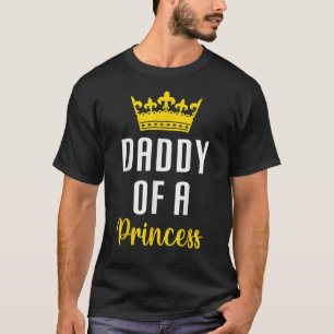 T-shirt Mignon papa d'une princesse papa père de la prince
