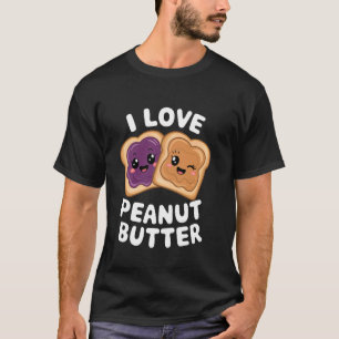 T-shirt Mignon Peanut&Beurre et Toast de Gelée Dessin Anim