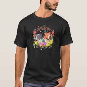 T-shirt Mignon Pittie Amour Pitbull Chien de Sauvetage Pi