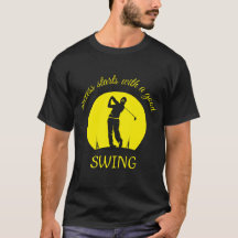 t-shirt mignon pour les golfeurs