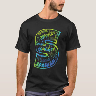 T-shirt Mignon pour professeur d'espagnol  Tie Dye Premier