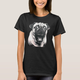 T-shirt Mignon Pug Animal Puma Arc-en-ciel Panther Hippie
