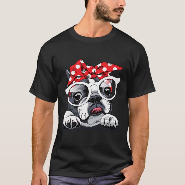 T-shirt Mignon Pug Classique  177 (Devant)