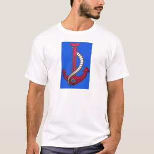 T-shirt mignon Retro Vintage Navy Achor.jpg