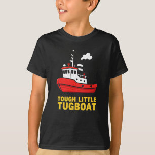 T-shirt Mignon Rouge "Tough Little Tugboat"