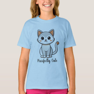 T-shirt Mignon Sweat-Shirt Chat Kawaii - Chat Mignon Parfa